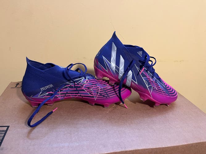 Purple Unisex Molded Cleats Adidas Predator Edge Cleats