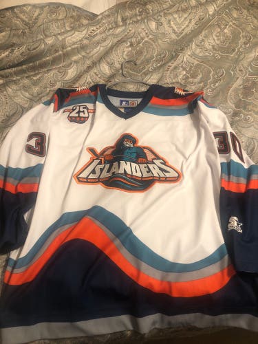 New York Islanders tommy soderstrom fisherman jersey