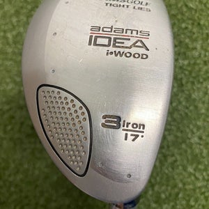 Adams Idea iWood 17* 3 Hybrid Iron / Aldila Regular Graphite / NEW GRIP / sa1044