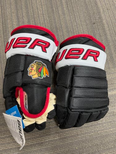 New Blackhawks Cup Bauer 14" Pro Stock Nexus Team Gloves