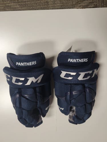 New Senior Navy Blue CCM HG12 HG 12 Gloves 13" Florida Panthers Pro Stock Gloves