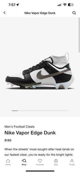 Men's Molded Cleats Low Top Vapor edge pro 360