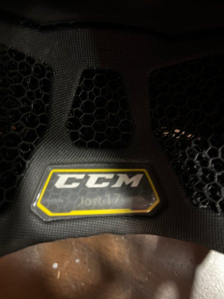 Used Blue CCM SuperTacks X Pro Stock Helmet (Jost) Small