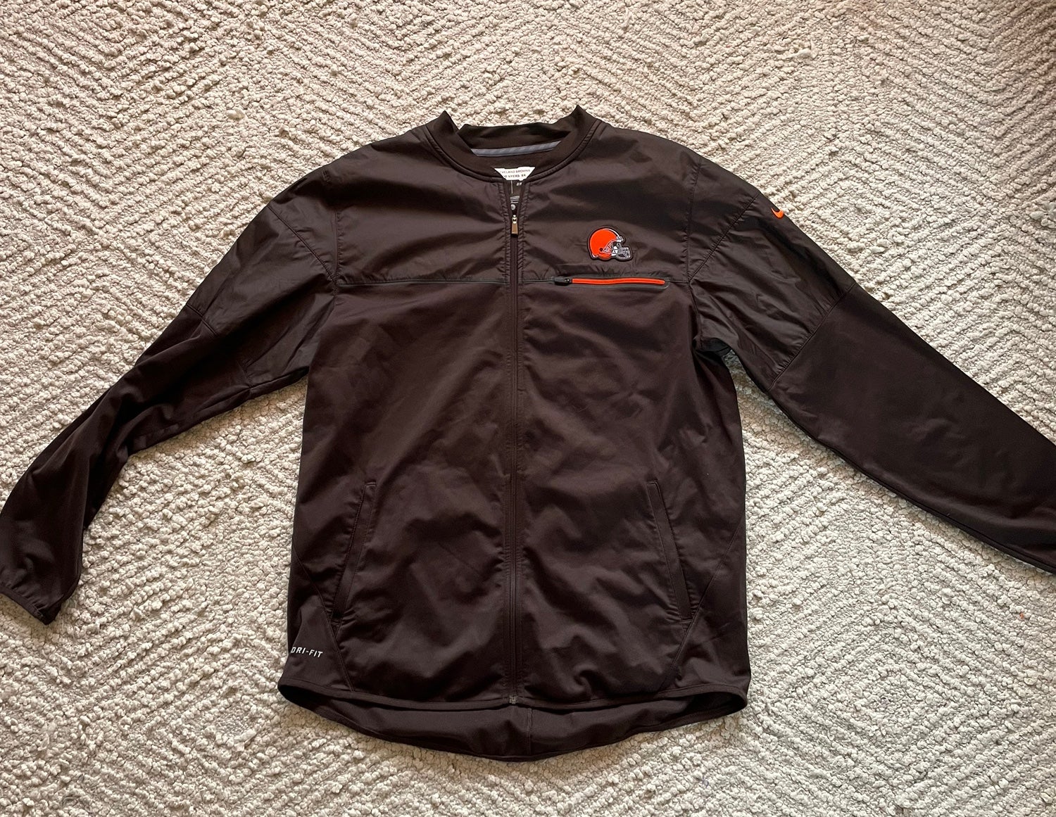 Cleveland Browns Nike Sideline Coaches Short Sleeve Quarter-Zip