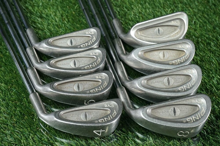 PING EYE IRONS SET 4-P+S W/ PING ZZ-LITE STIFF FLEX STEEL SHAFT
