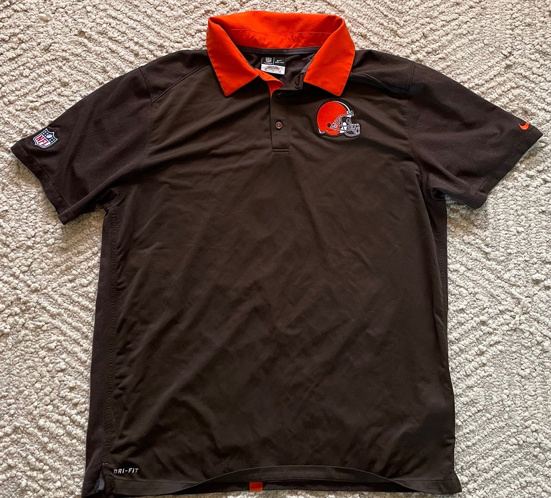 cleveland browns dri fit polo