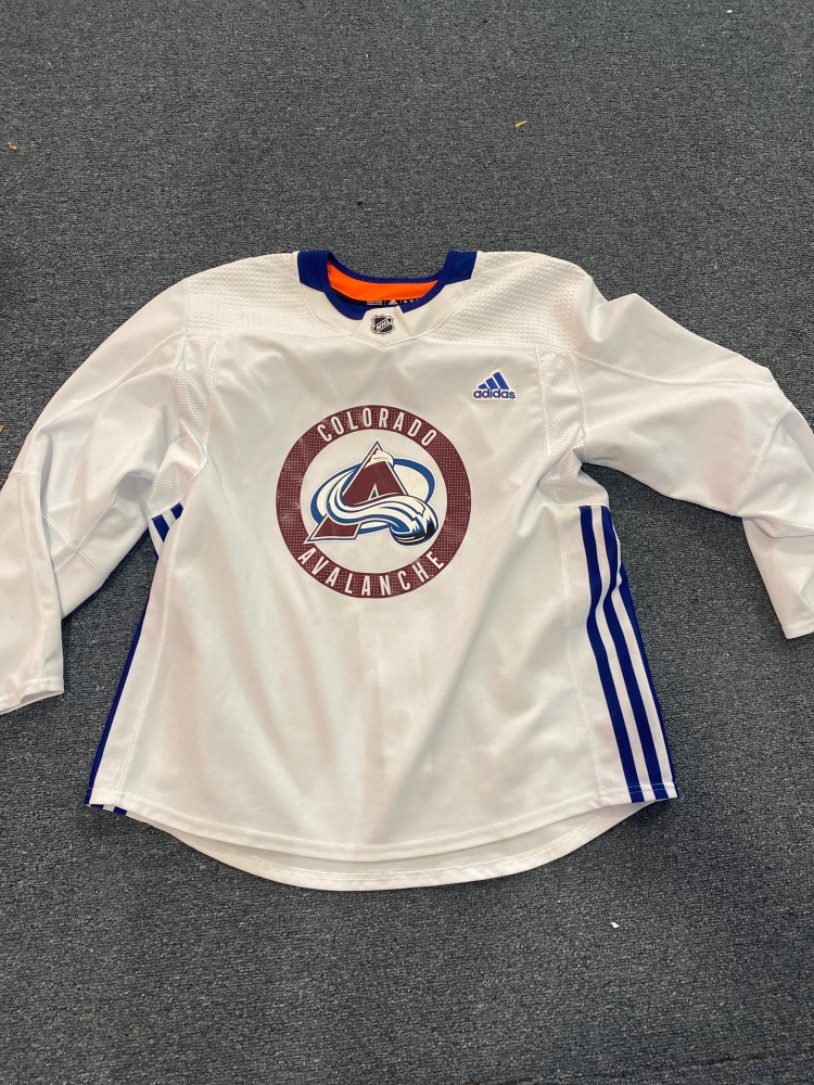 New Adidas Colorado Avalanche Team Issued MIC Authentic Practice Jersey Size 56 Pro Stock (No Patch)