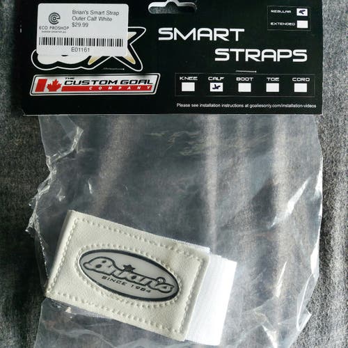 New Brian's Smart Outer Calf Strap White