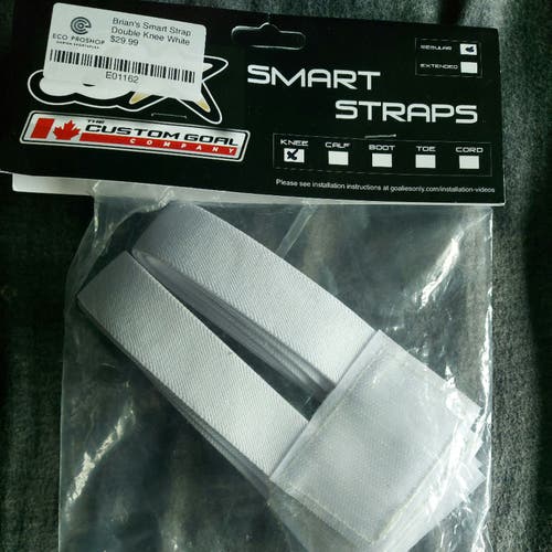 New Brian's Smart Double Knee Strap White