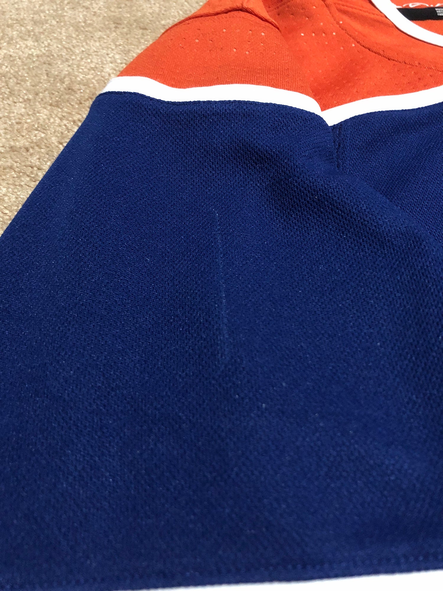 Sold at Auction: NHL Edmonton Oilers #99 Gretzky Stitched Adidas  Blue/Orange Jersey - Numbered Size 52