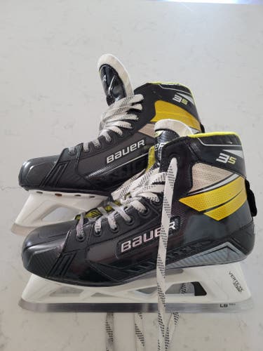 Senior Used Bauer Supreme 3s Hockey Goalie Skates Regular Width Size 10.5