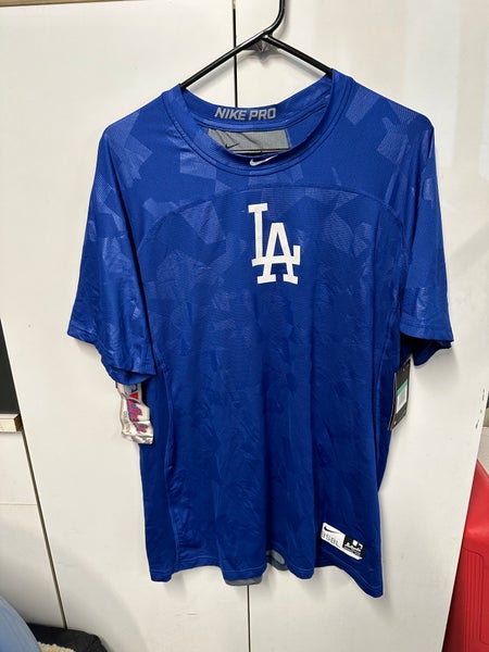 Nike, Jackets & Coats, Nike Baseball La Dodgers Short Sleeve Pullover  Jacket On Field
