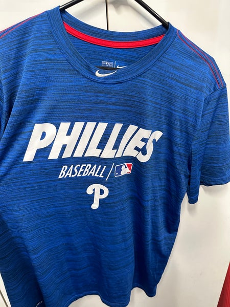 NIKE Philadelphia Phillies Dri-Fit Authentic Collection On-Field Shirt (LG)