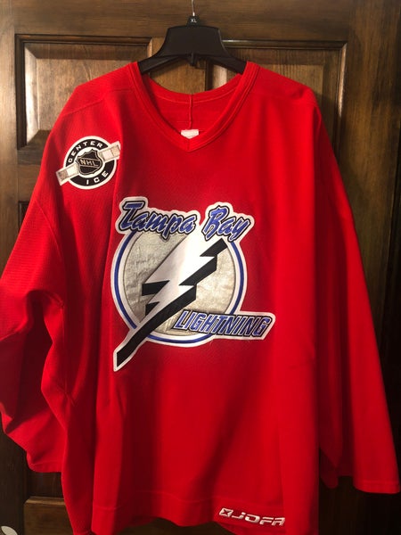 Red Jofa Tampa Bay Lightning Practice Jersey Size 58
