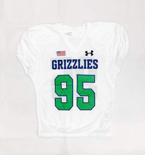 Under Armour Grizzlies Instinct Football Jersey Youth Large White 1342254