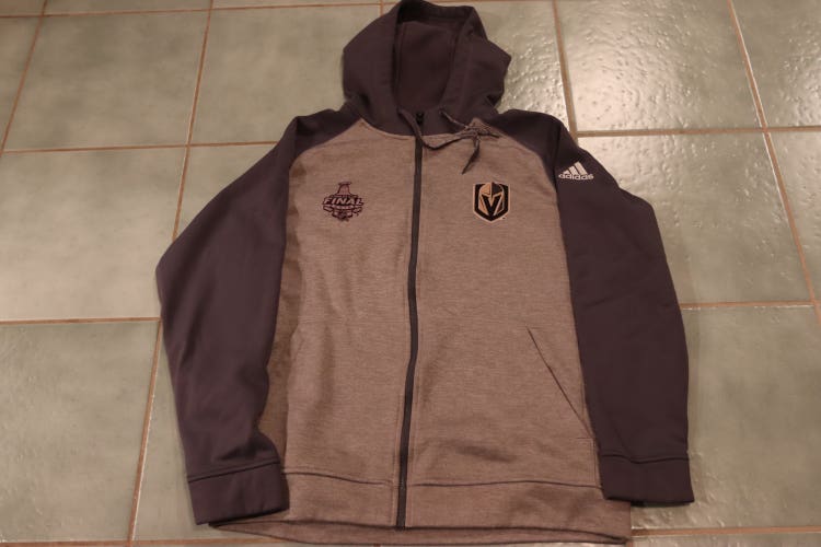 Pro Stock Vegas Golden Knights Team Issued 2017 Stanley Cup Final Adidas Sweatshirt Size L