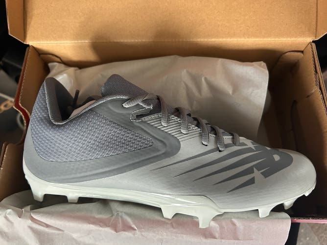 New Balance Rush Lacrosse Lax Gray Unisex Cleats Low Top 7 Wide 2e