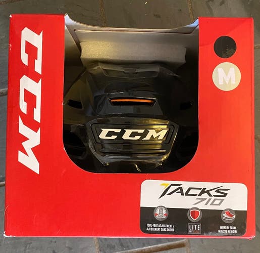 New Medium CCM Tacks 710 Helmet