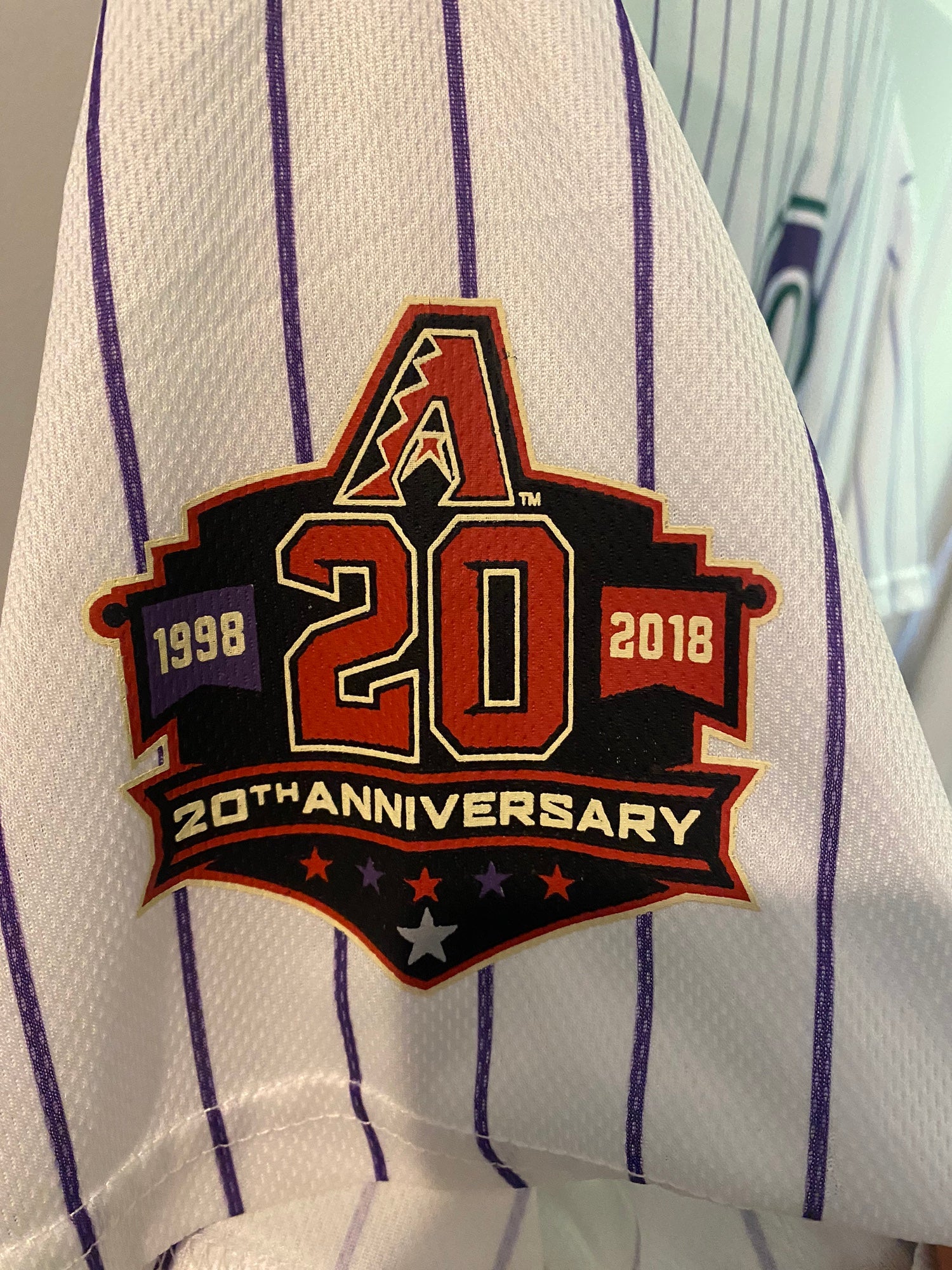Arizona Diamondbacks MLB 20th Anniversary 1998 Baseball Jersey 