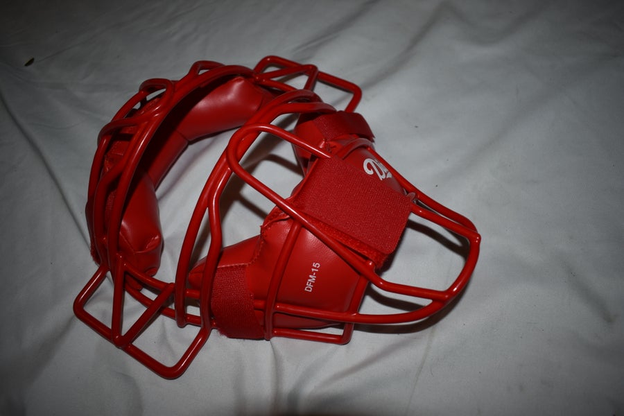 Diamond DFM-15 Softball / Baseball Catcher’s / Umpire Mask No Straps Pro  Red Brand New! | SidelineSwap