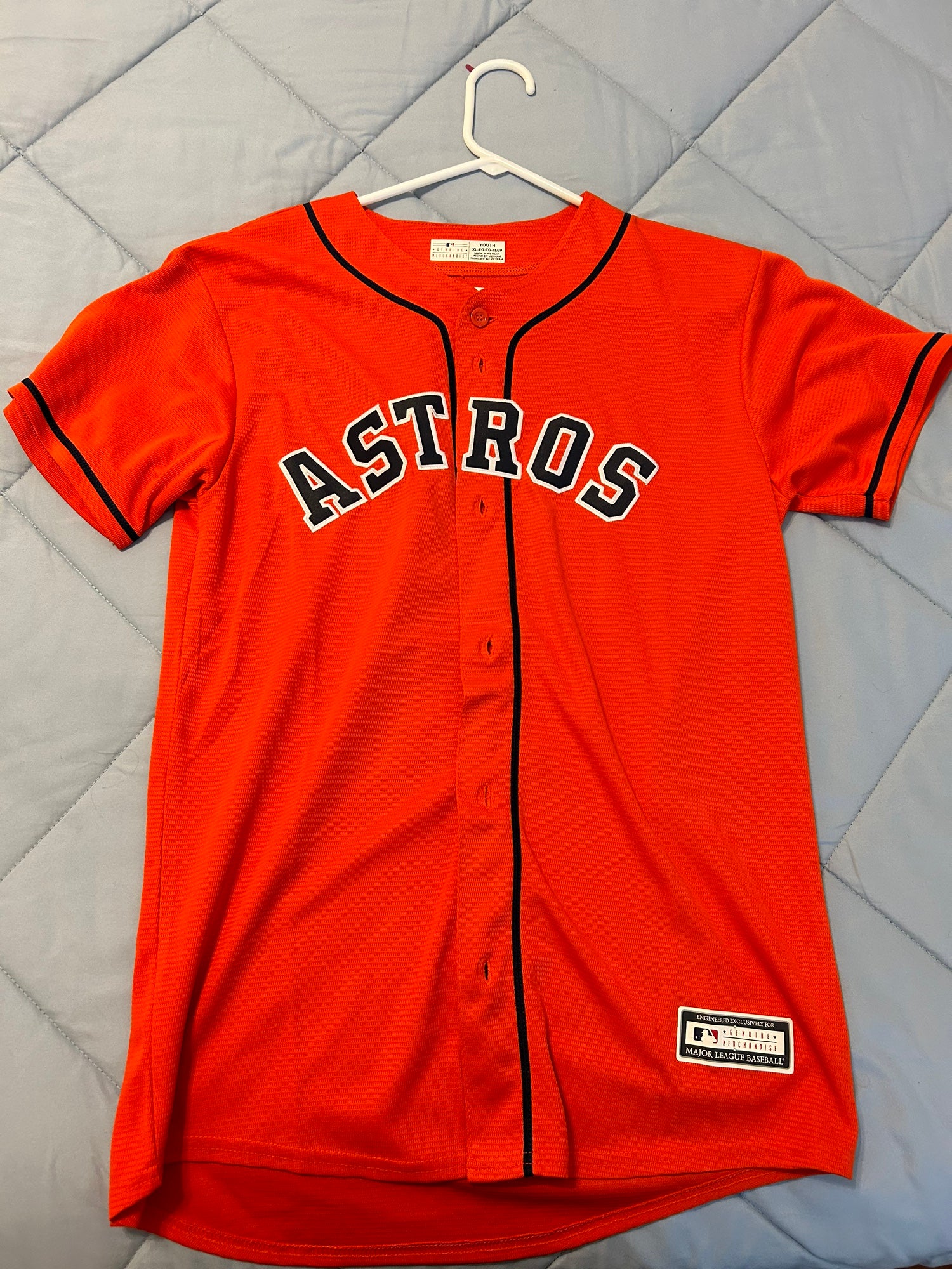 Houston Astros Justin Verlander Throwback Jersey Sz XL Brand New