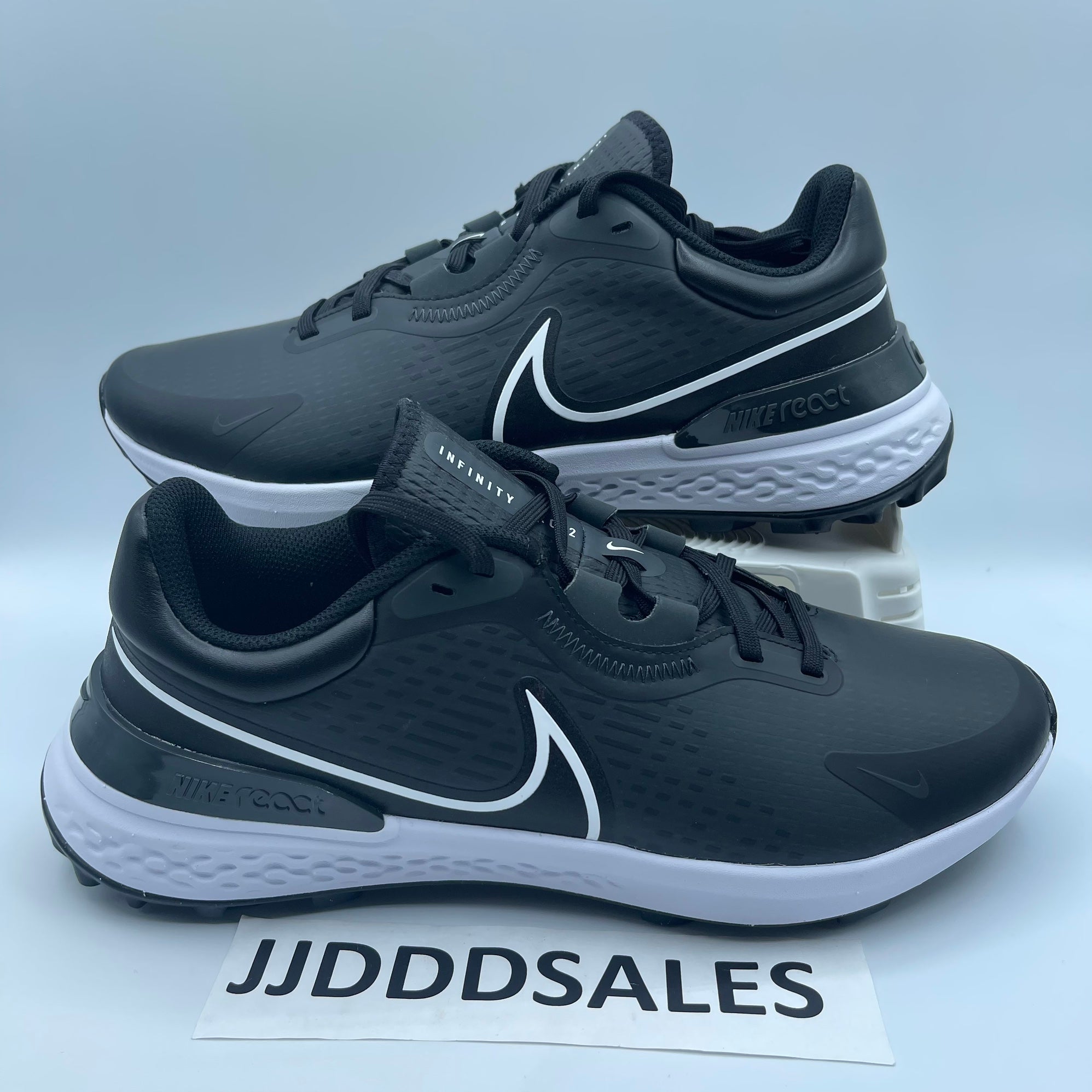 Nike Infinity Pro 2 Spikeless Golf Shoe Men Black White Size 10.5 New  DJ5593-015