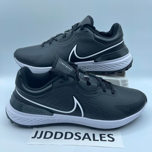 Nike Infinity Pro 2 Golf Shoes Spikeless Black White DJ5593-015 Men’s Size 10 NEW