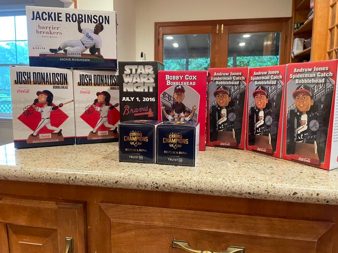 Atlanta Braves World Series Rings & Bobbleheads