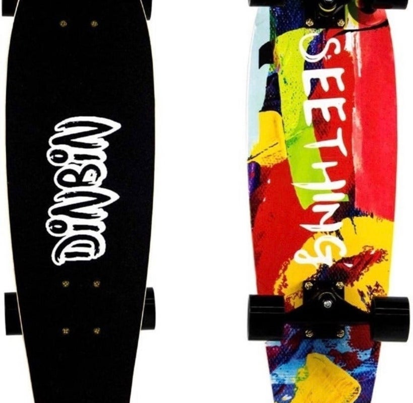 DINBIN Cruiser Skateboard 28 Inch Cruiser Boards for Kids Teens and Adult
