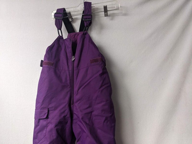 Columbia Girls Ski/Snowboard Bibs Size Youth Small Color Purple Condition Used