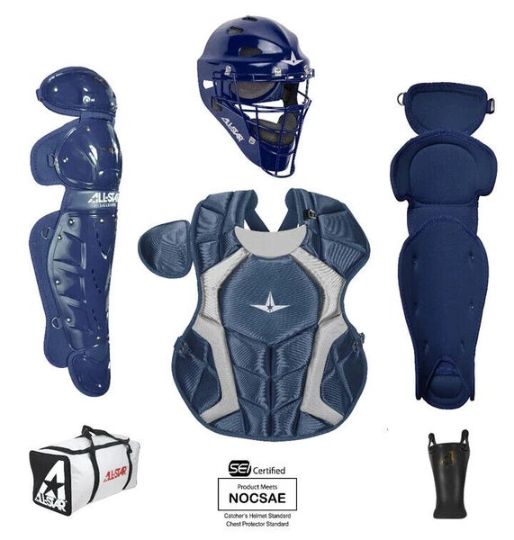 All Star Players Series Youth Catchers Box Set Fits Ages 7-9 NAVY MEETS NOCSAE