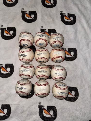 ( 1 Dozen ) Rawlings ( MiLB) Baseballs ( Game Used )
