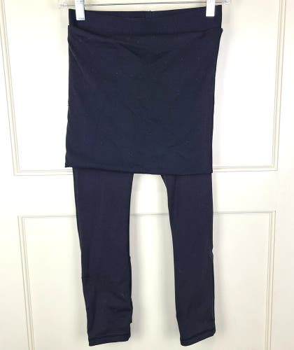 Lululemon Stealth Black Skinny Skirted Cropped Yoga Pant RARE Size: ~2