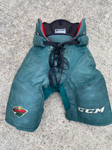 CCM HP45X Pro Stock Hockey Pants Small Minnesota Wild Green 3835