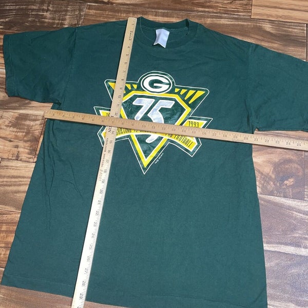 VTG 1993 Green Bay Packers NFL Football 75th Anniversary T-Shirt