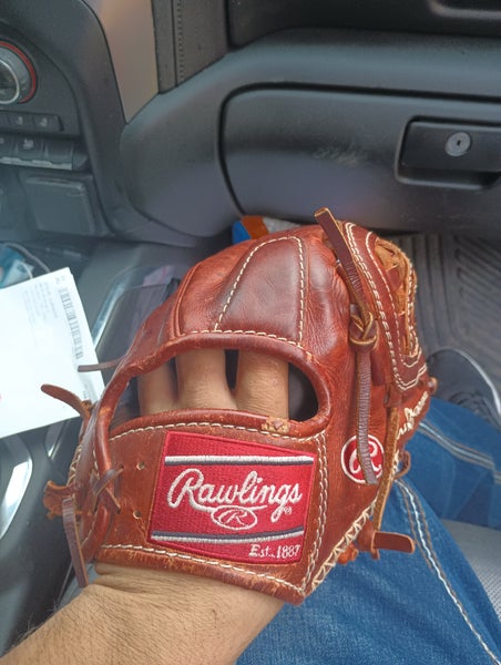 Used Right Hand Throw Rawlings Pitcher's Baseball Glove 12.5"
