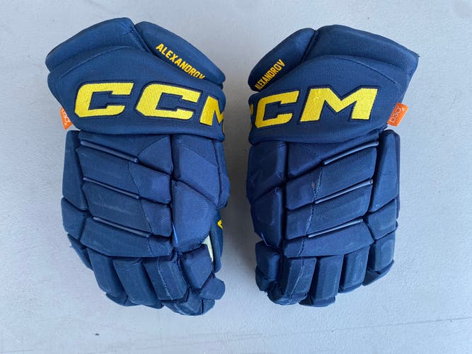 CCM JetSpeed FT1 Pro Stock 14" Hockey Gloves ST LOUIS BLUES 3841