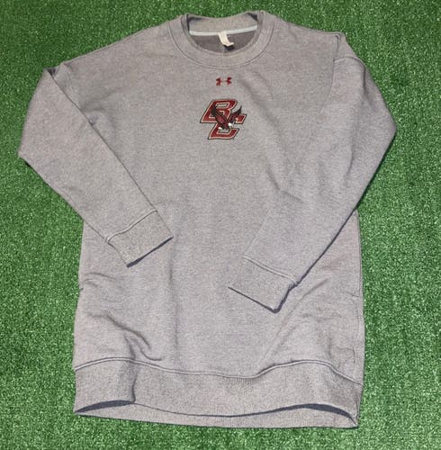 Boston College Football Team Issued Pullover Crewneck Sweatshirt (M)