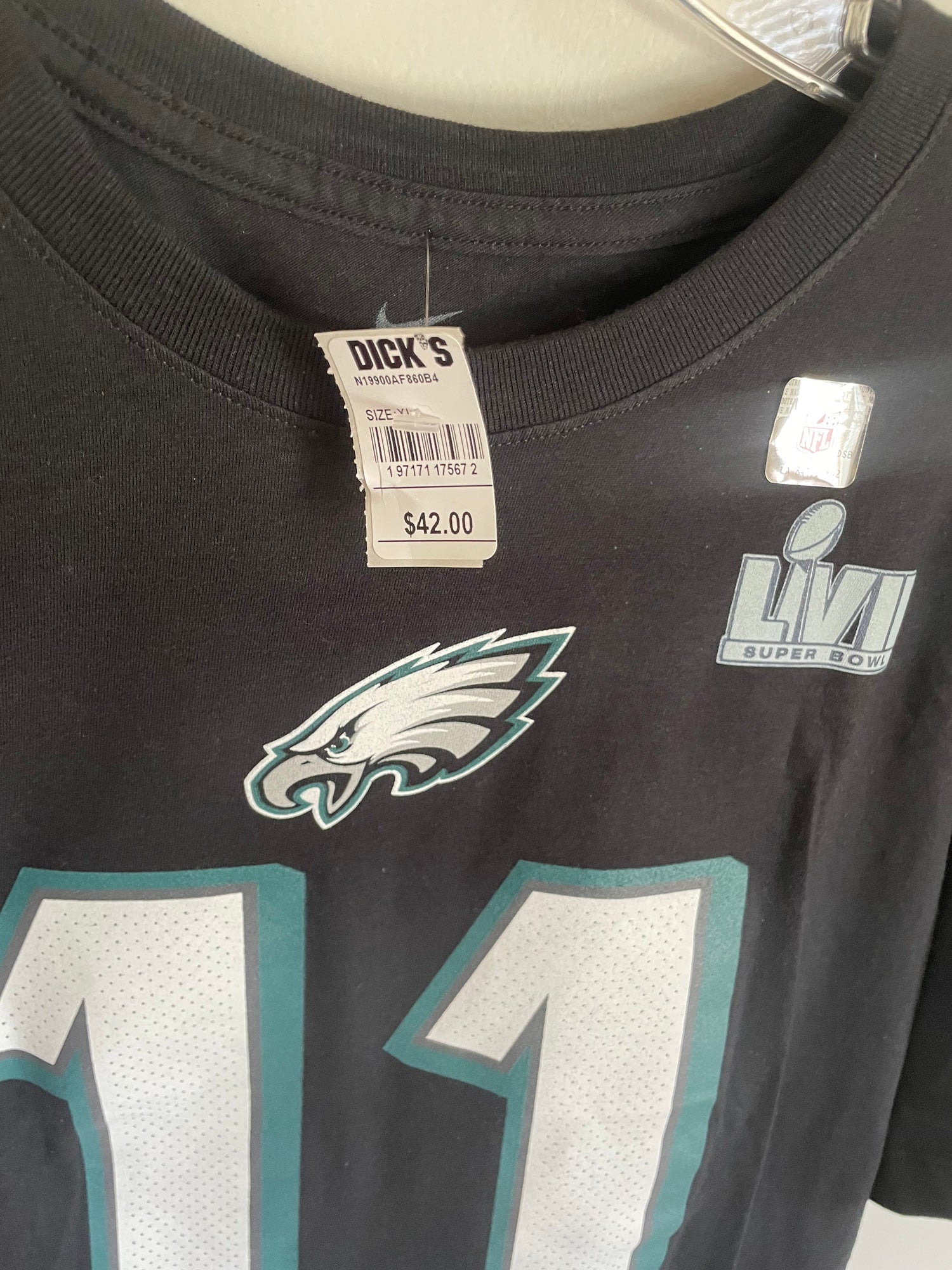 PHILADELPHIA EAGLES TEAM ISSUED NIKE DRI-FIT SHIRT ADULT XL