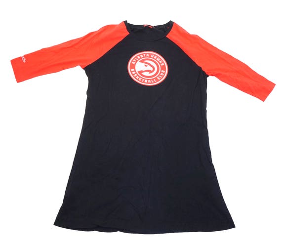 3/4 Sleeve Mitchell & Ness Shirt - NBA Atlanta Hawks Size S - Women's Small