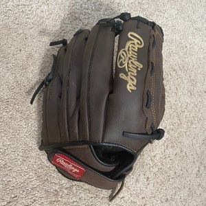 Used Right Hand Throw Rawlings Infield Softball Glove 12.5"