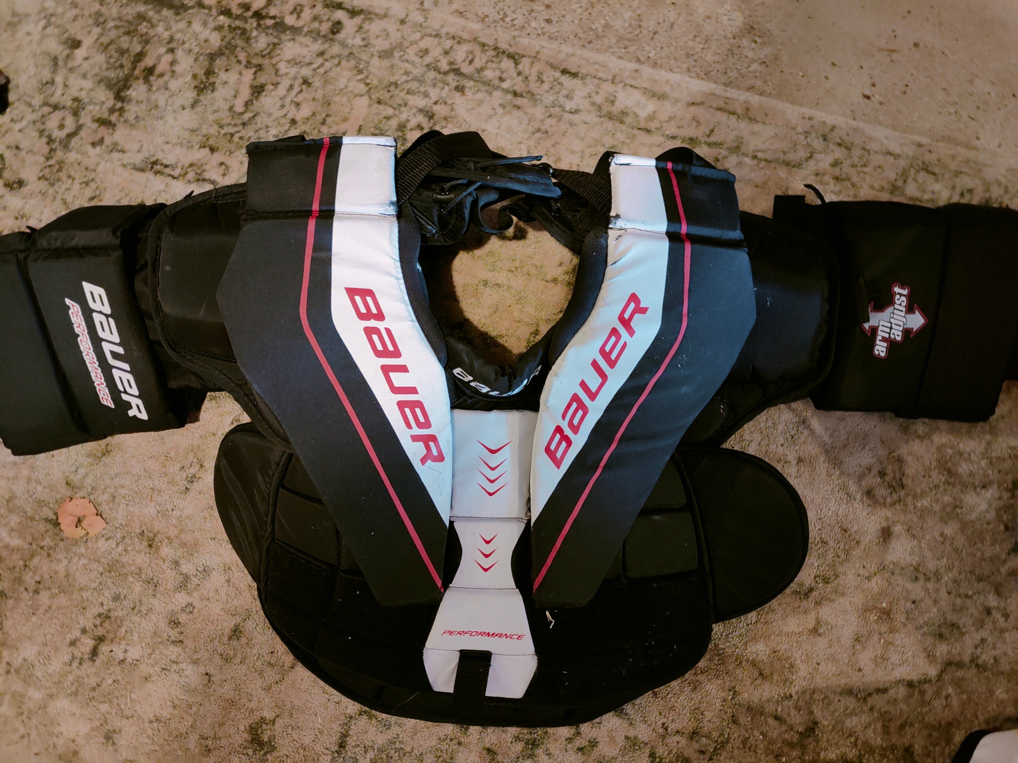 Used XS Bauer Performance Goalie Chest Protector