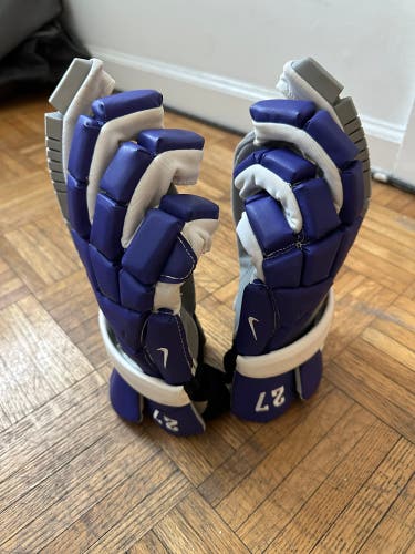 Custom New Purple Nike Vapor Gloves