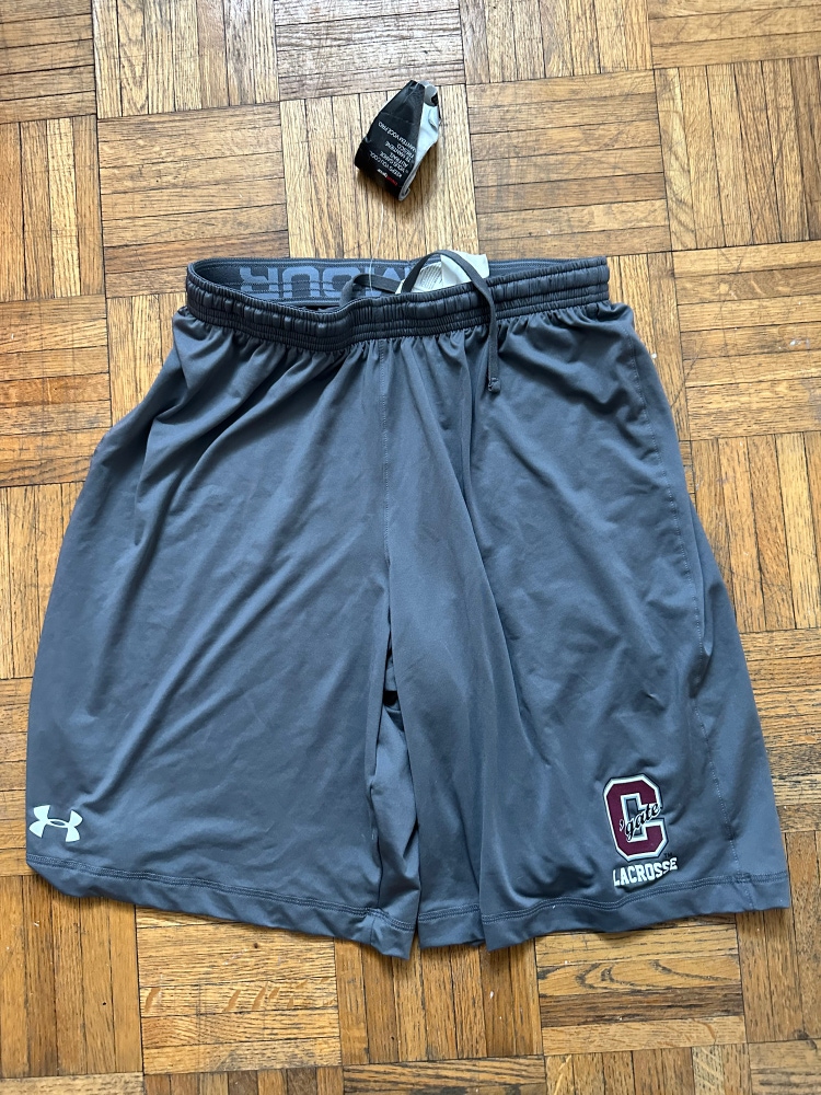 Team Issued Colgate Men’s Lacrosse Medium Grey Shorts