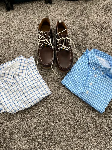 Collars & CoBlue Used XL Men's Shirt and Riomar shoes
