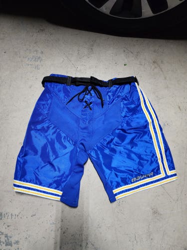 New Large Bauer Pant Shell royal blue and yellow