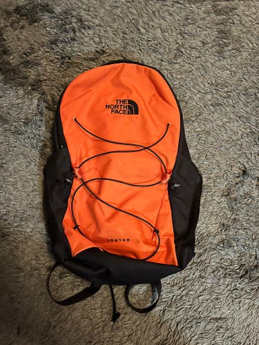 Orange North Face Backpack