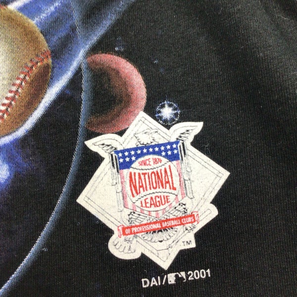 Vintage MLB Seattle Mariners all-star game 2001 T-shirt. Large front  graphic.Deadstock