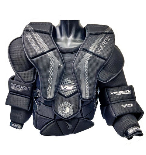 New Large Vaughn V9 Pro Carbon Goalie Chest Protector