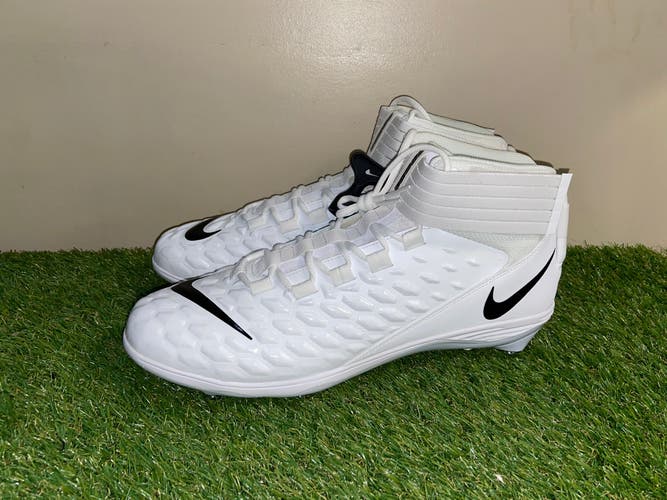 Nike Force Savage Pro 2 Detachable Football Cleats Size 15 White BV3981-100 NEW
